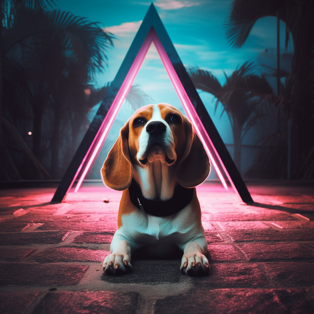 Pet Art Personalized Vaporwave Collection