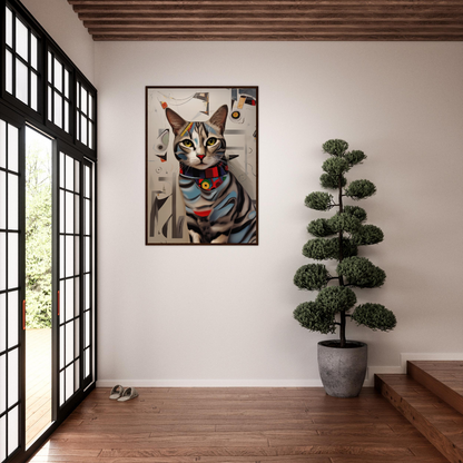 Personalized Modern Art Wooden Framed Poster