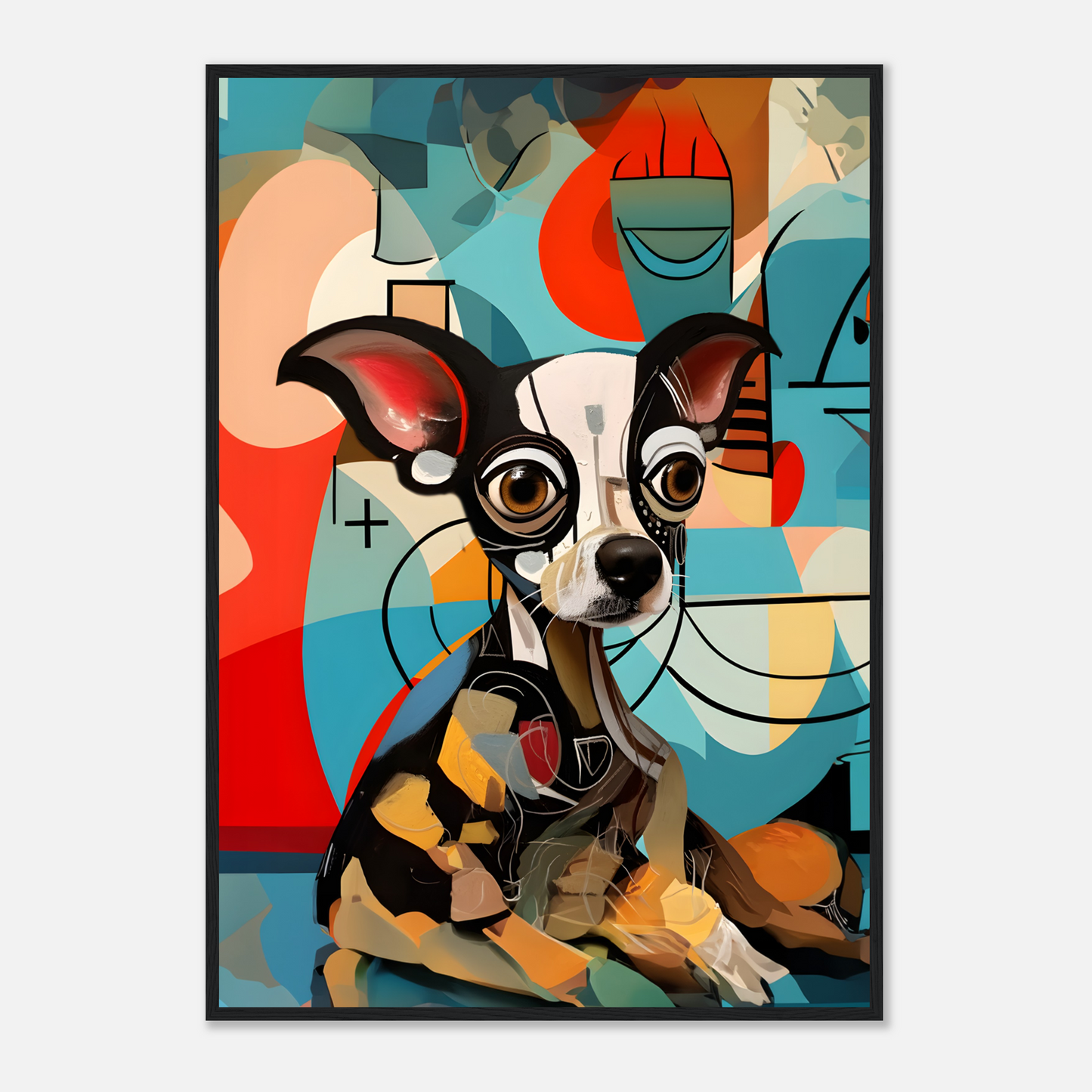 Personalized Modern Art Wooden Framed Poster