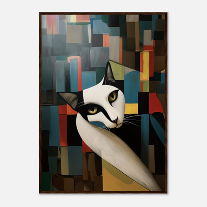 Personalized Modern Art Wooden Framed Poster