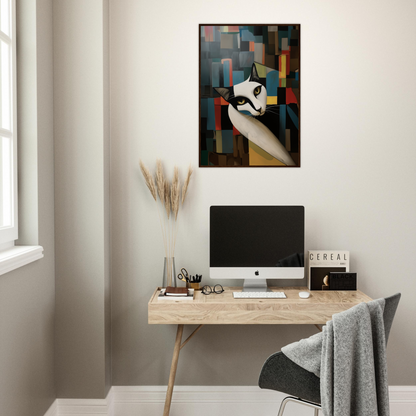 Personalized Modern Art Wooden Framed Poster