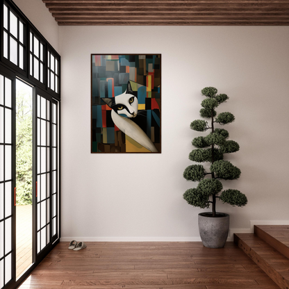 Personalized Modern Art Wooden Framed Poster