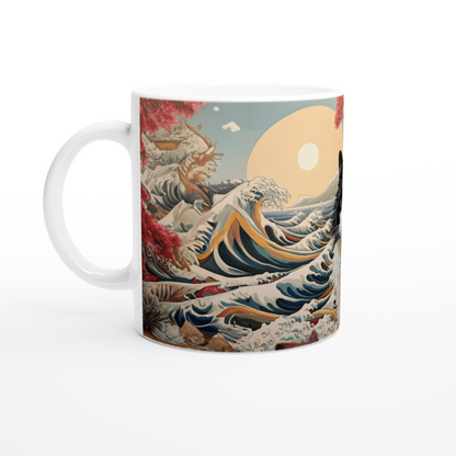 Personalized Japanese Wave Mug