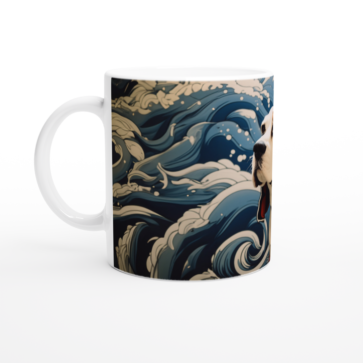 Personalized Japanese Wave Mug