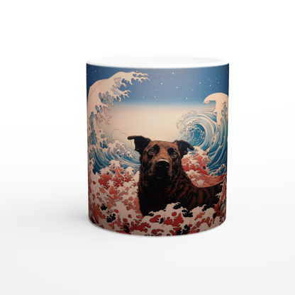 Personalized Japanese Wave Mug