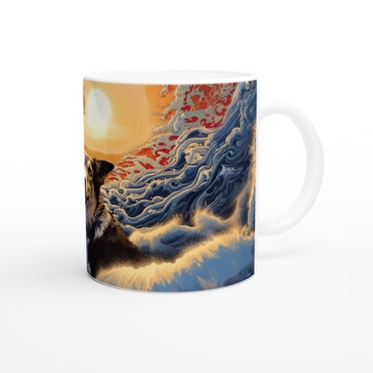 Personalized Japanese Wave Mug